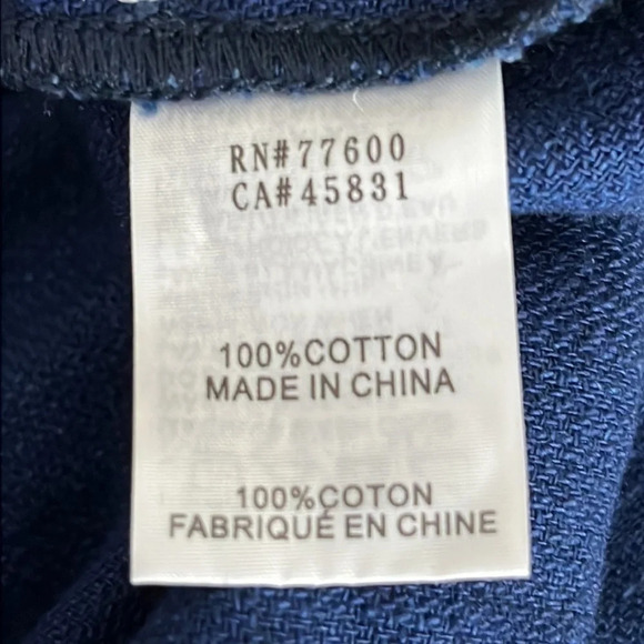 Sandrine Rose Button Front Long Sleeve Mandarin Collar Oversized Shirt - Medium - Picture 10 of 11